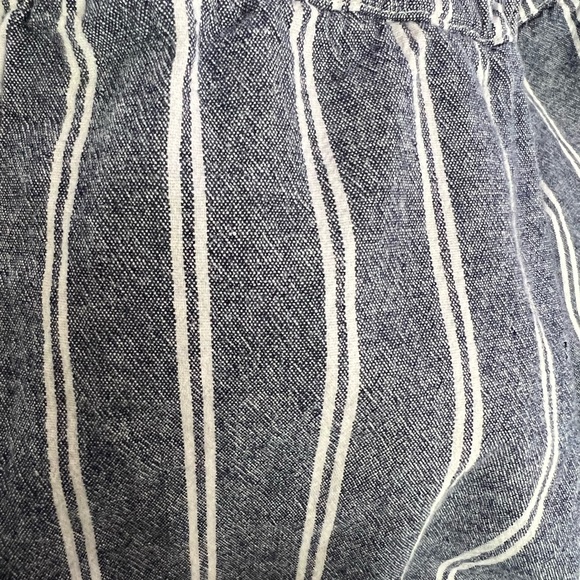 Brandy Melville Tilden Stripe Pants Blue - Picture 3 of 5